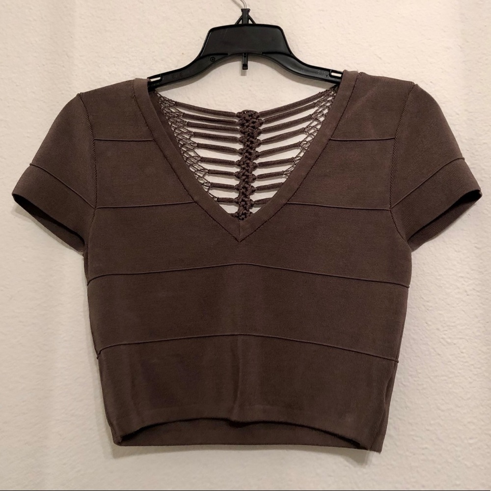 Bebe boho chic, body con, crop top
